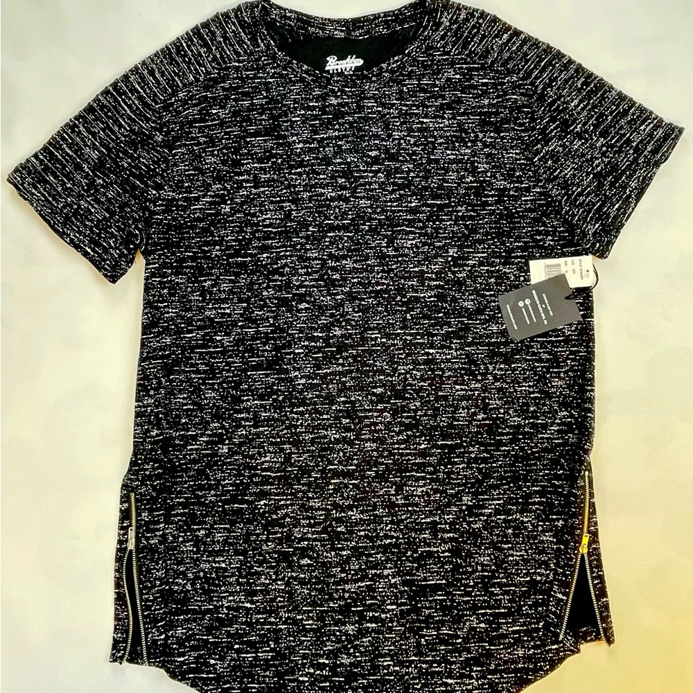 BROOKLYN CLOTH SIDE ZIPPER TEE